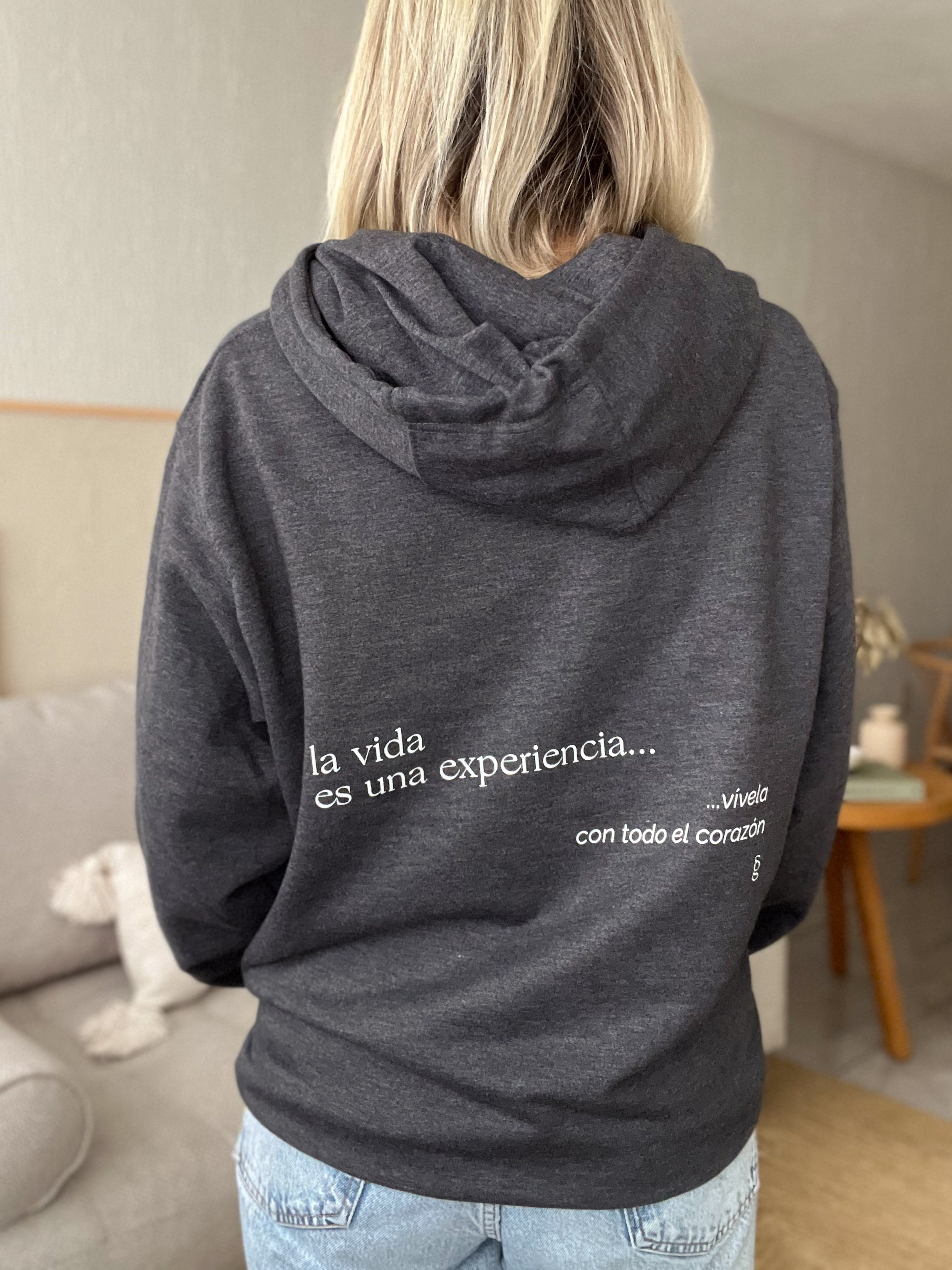 Sudadera "La vida es una experiencia"