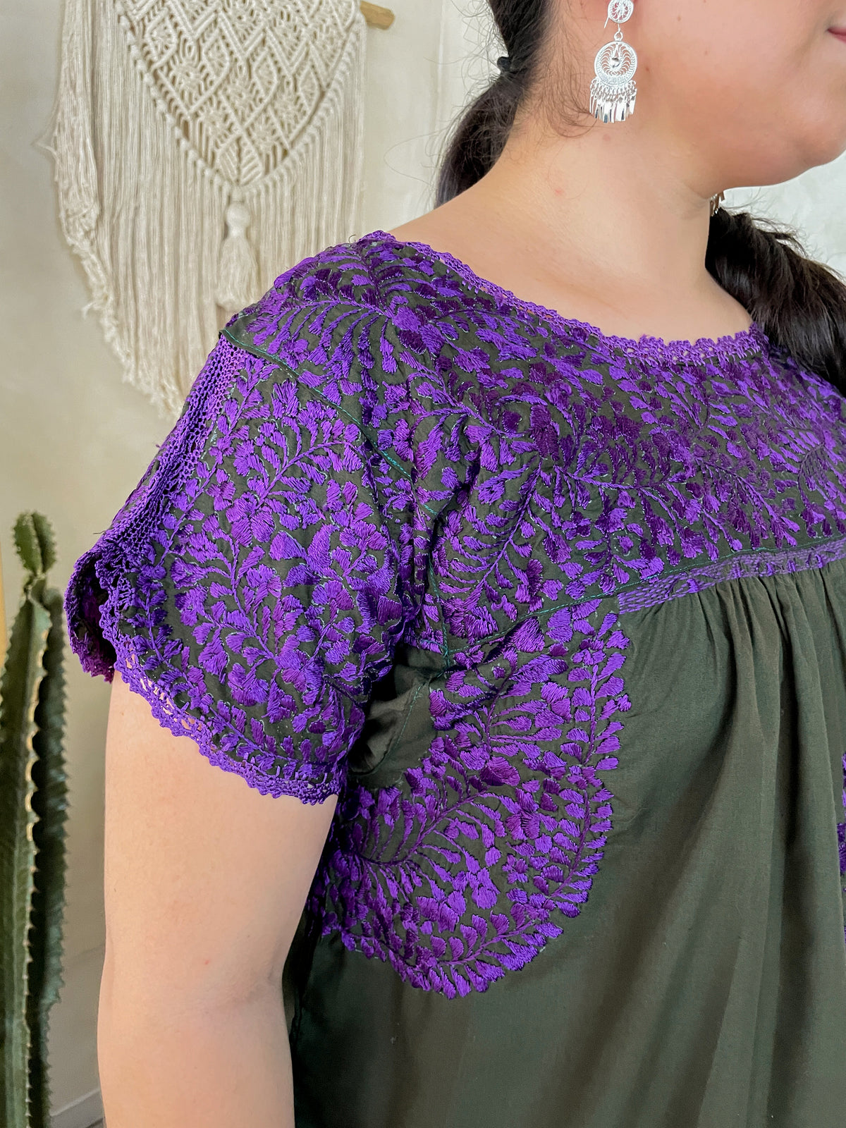 Blusa San Antonino Verde/Morado