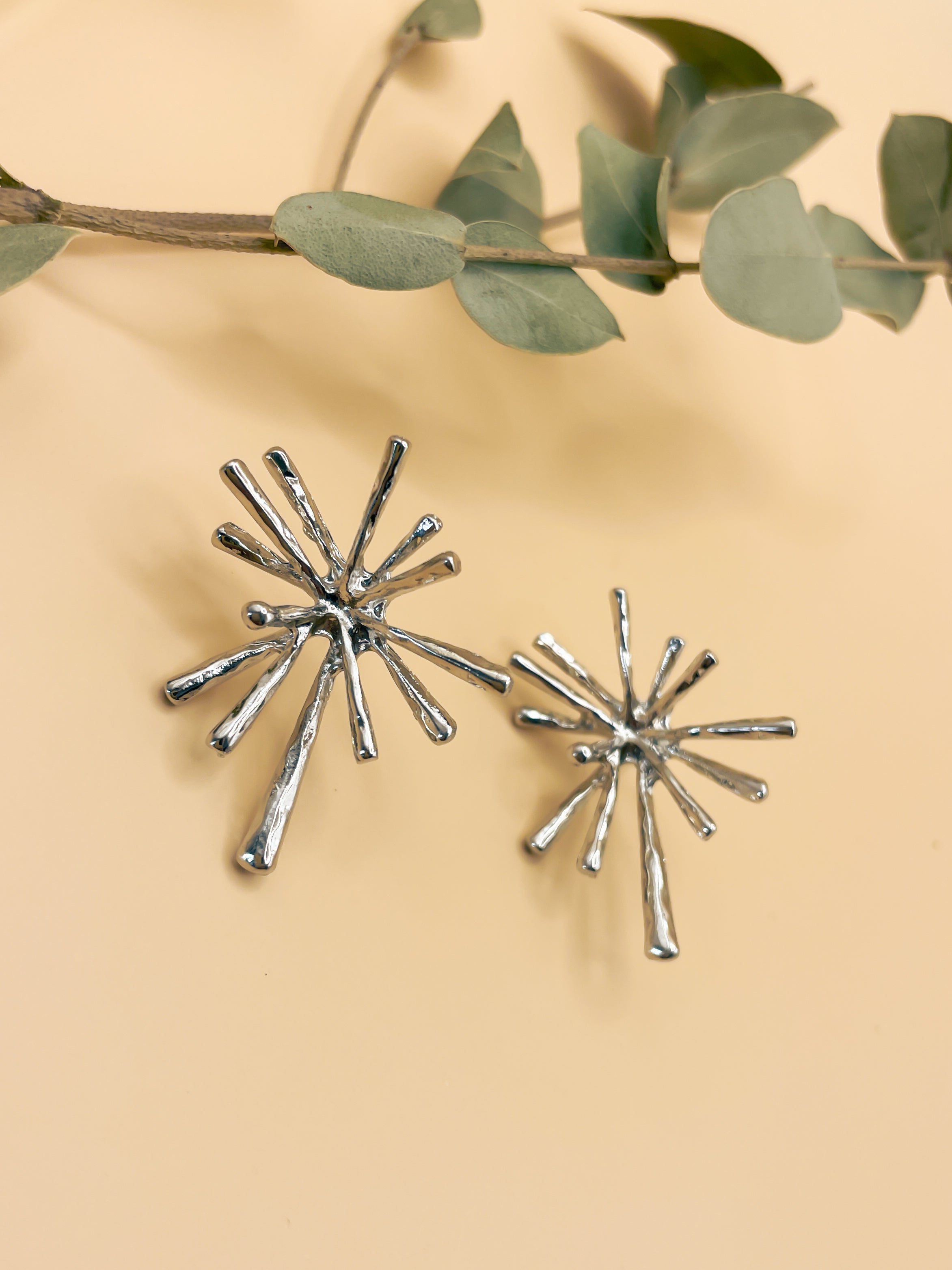 Aretes Estrella Plata J61