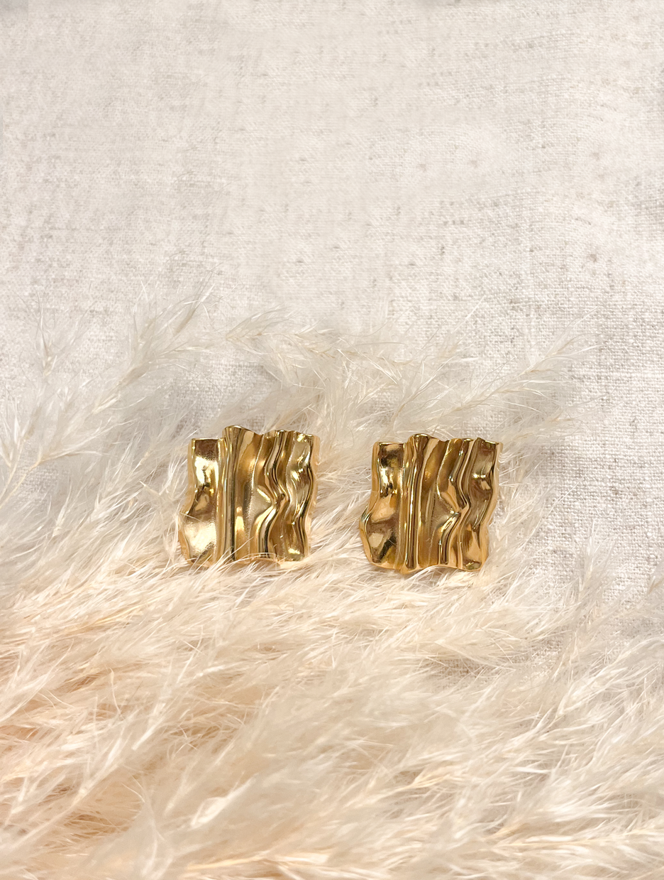 Aretes Cuadrado Dorado J15