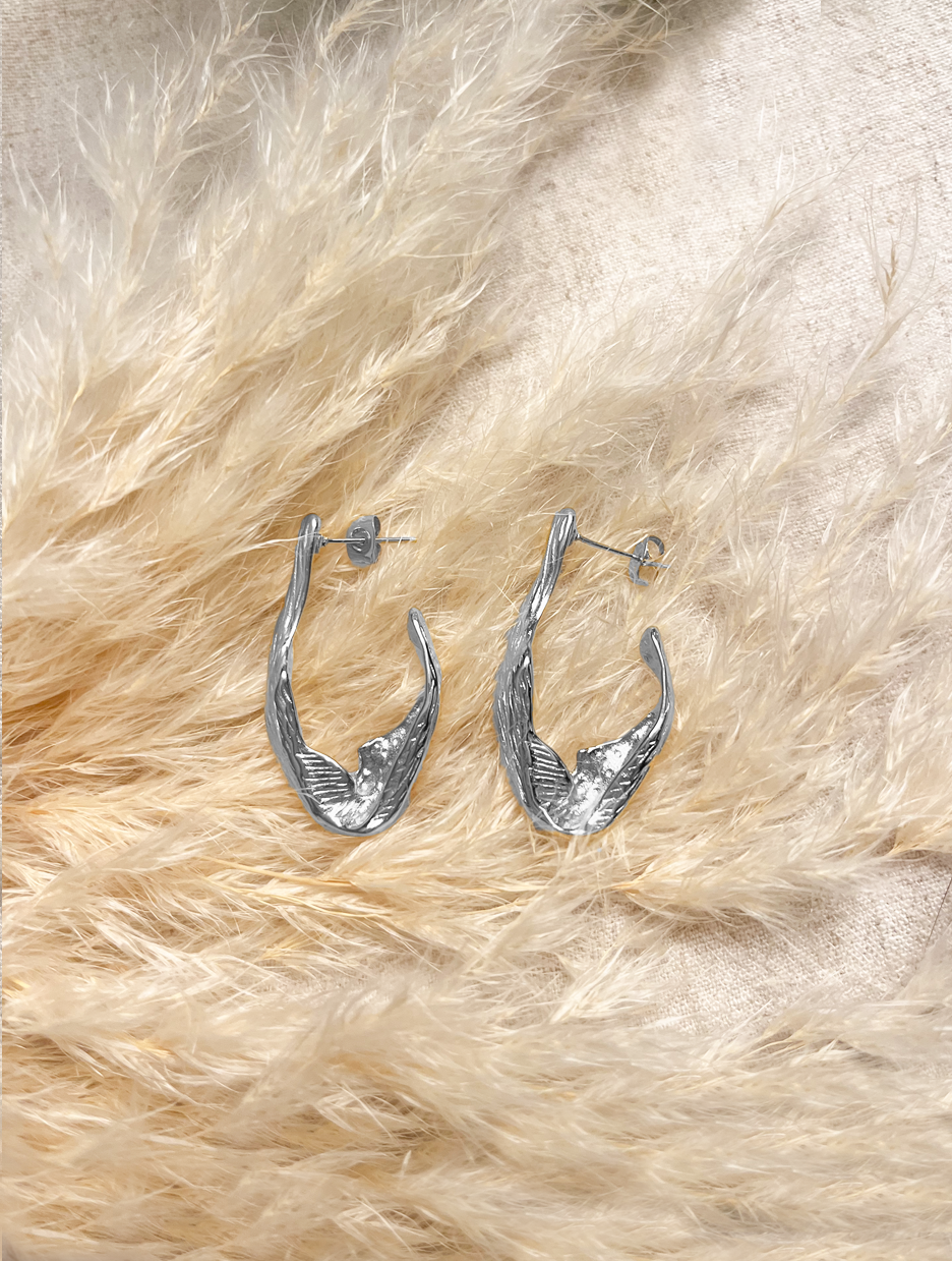 Aretes Ovalados Plateados J20