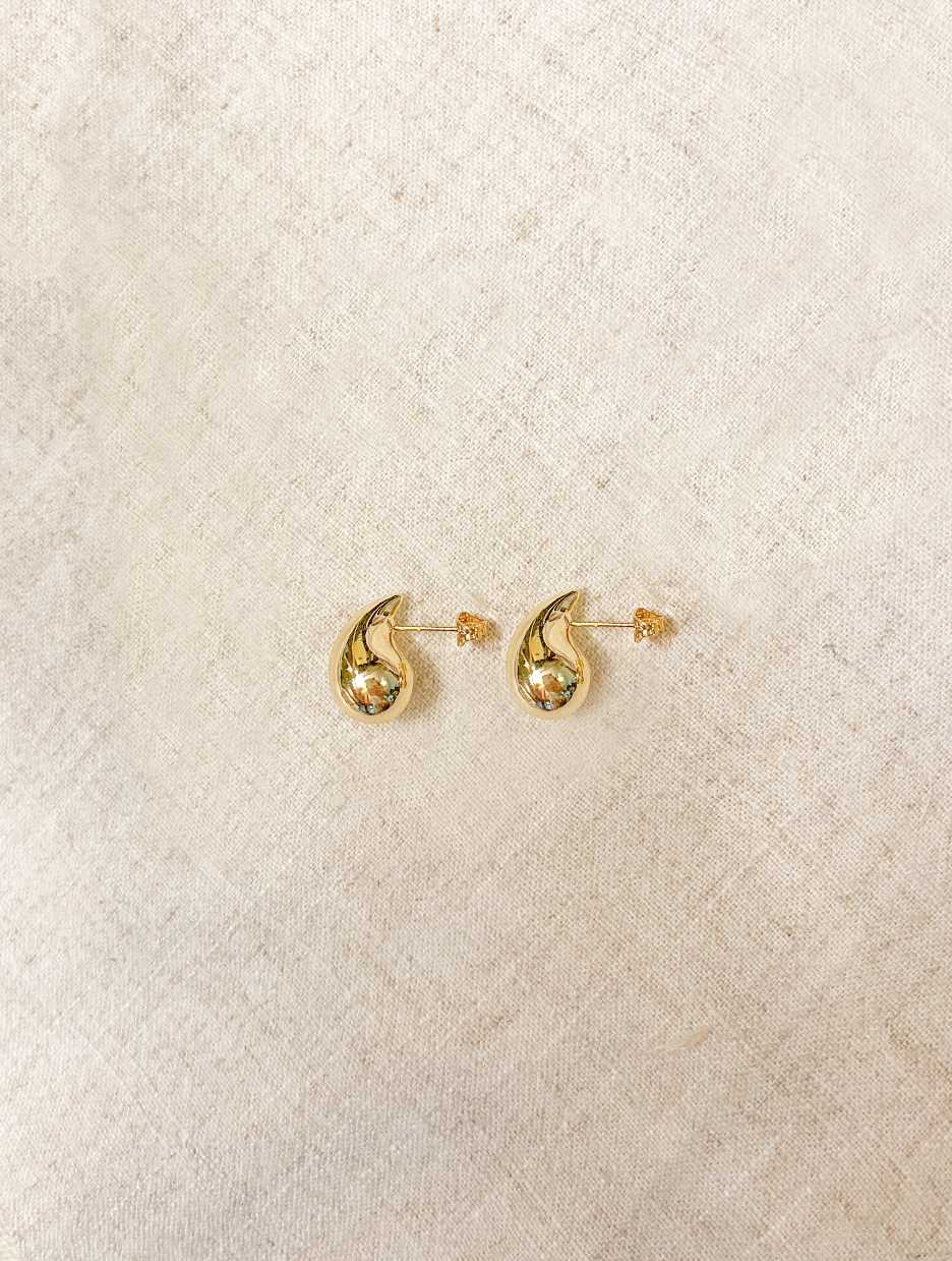 Aretes Mini Gota  Dorados J22