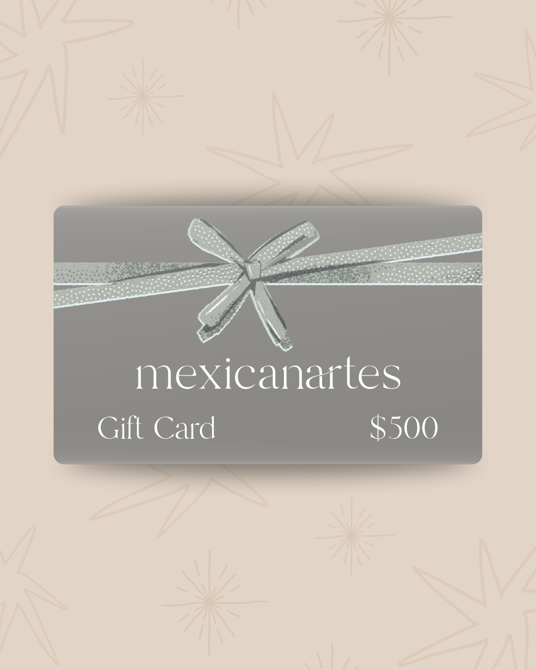 Tarjeta de regalo $500.00