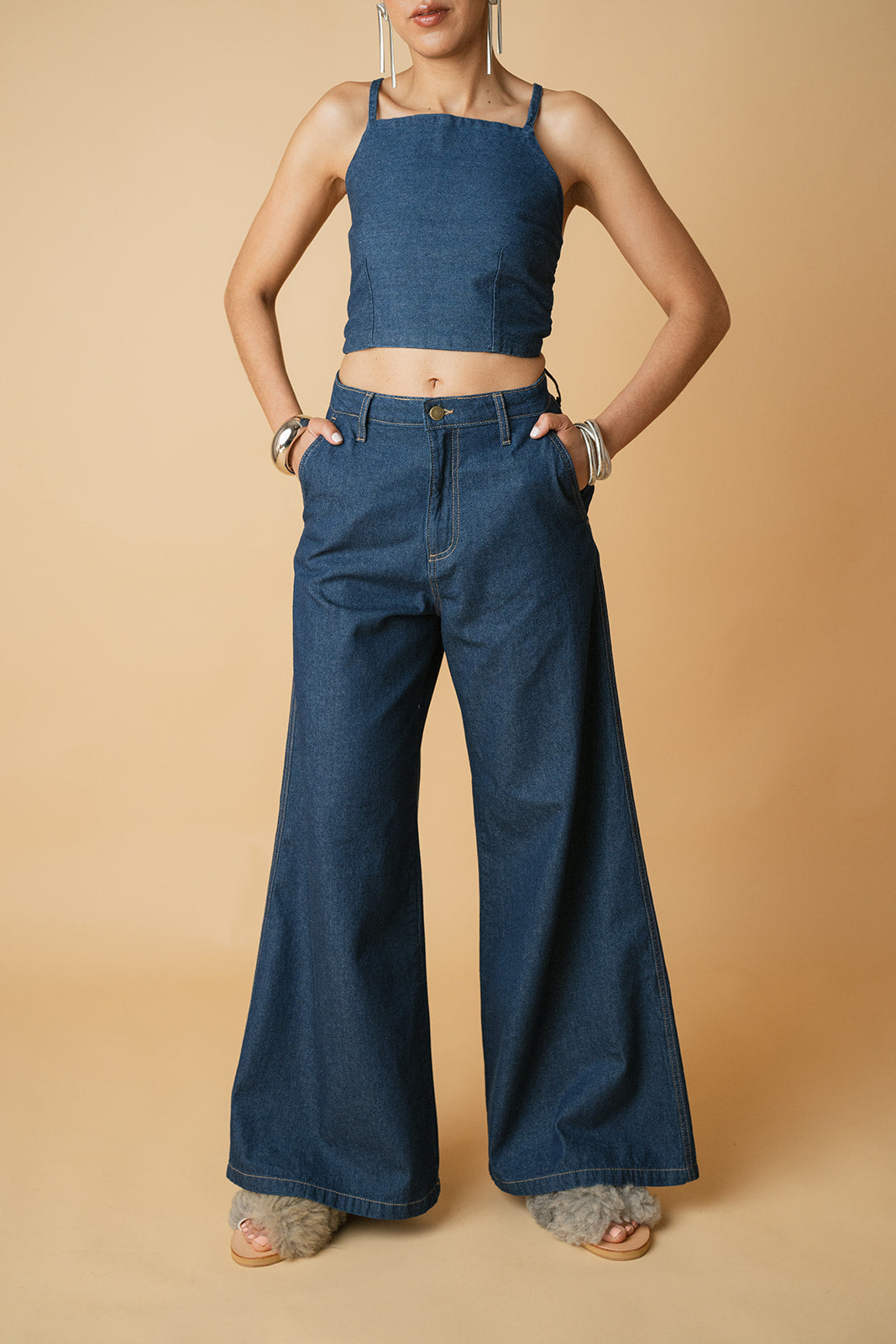 Summer Denim Crop Top