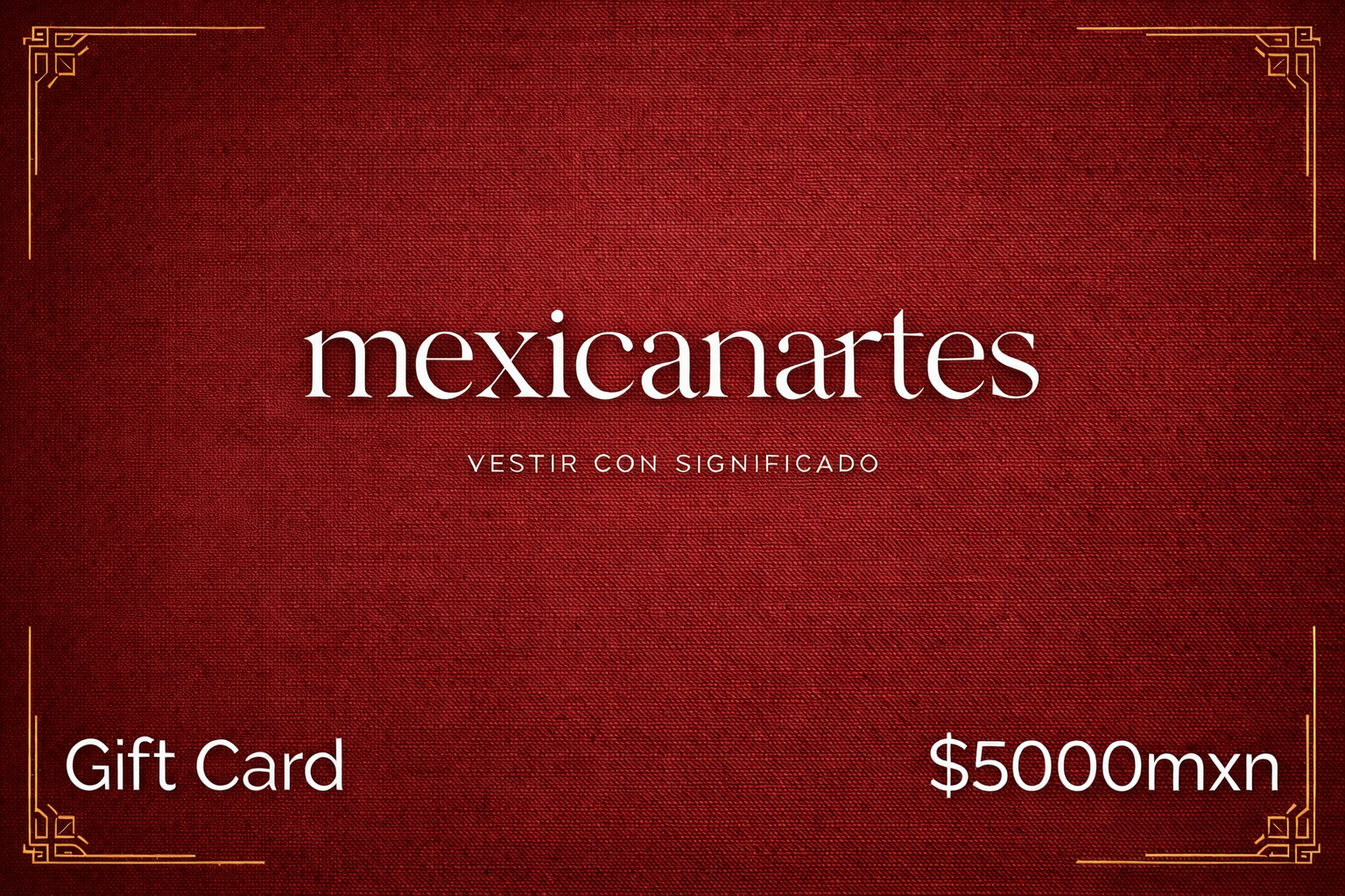 Tarjeta de Regalo $5,000