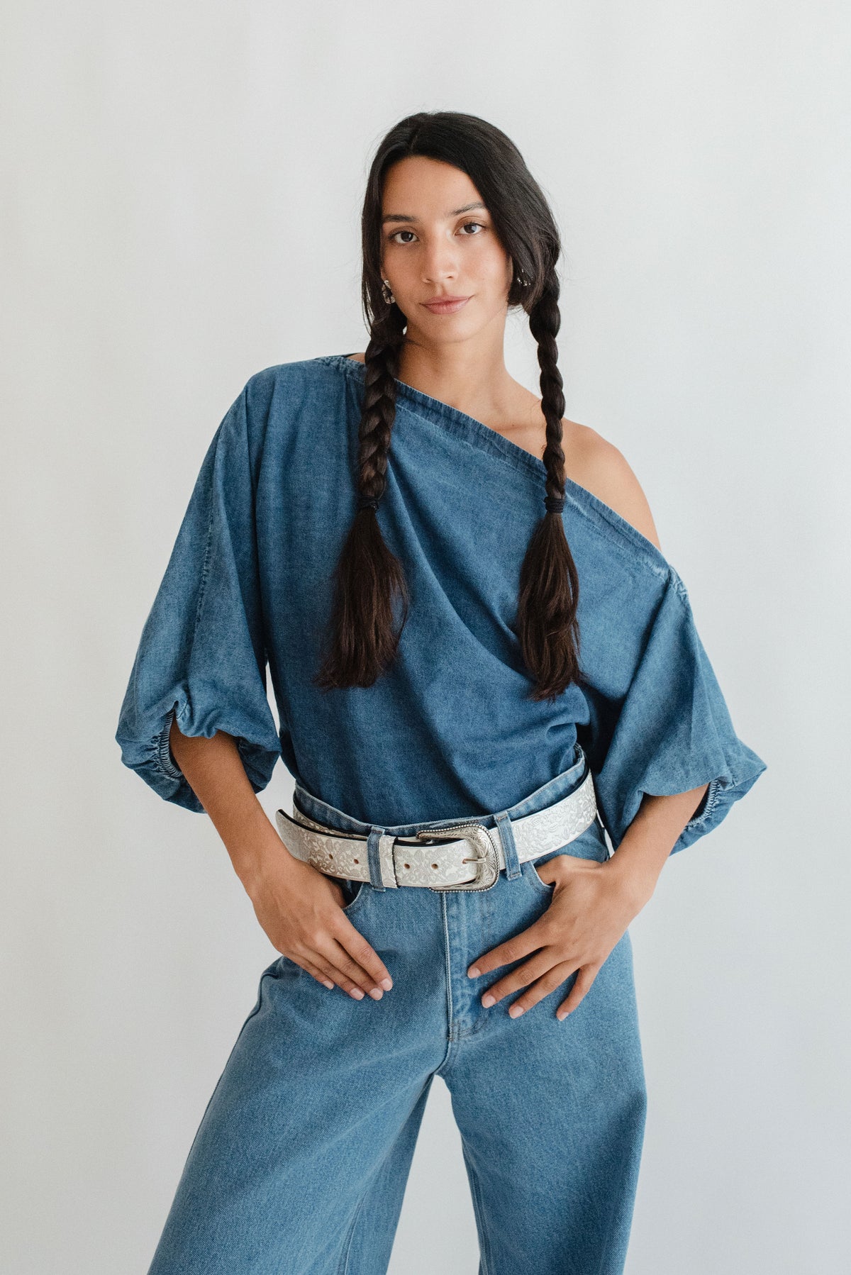 Blusa Miranda Mezclilla