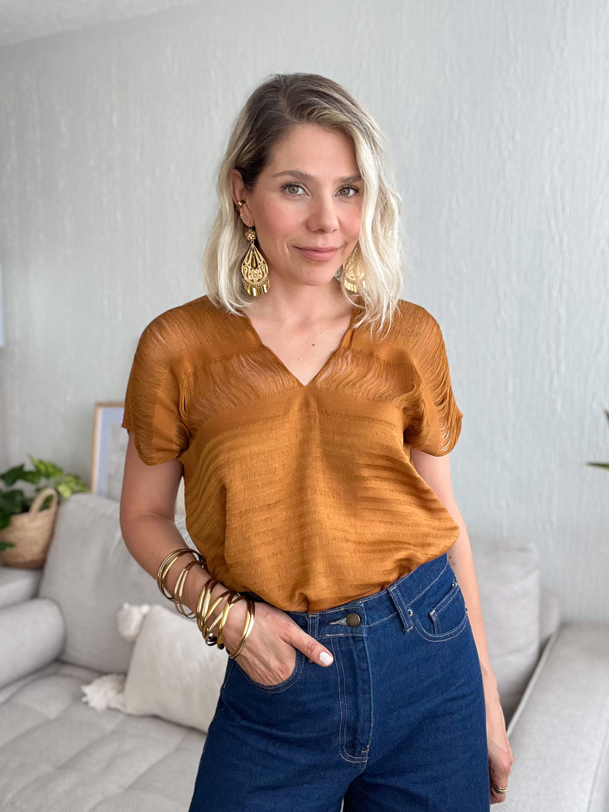 Blusa Deshilada
