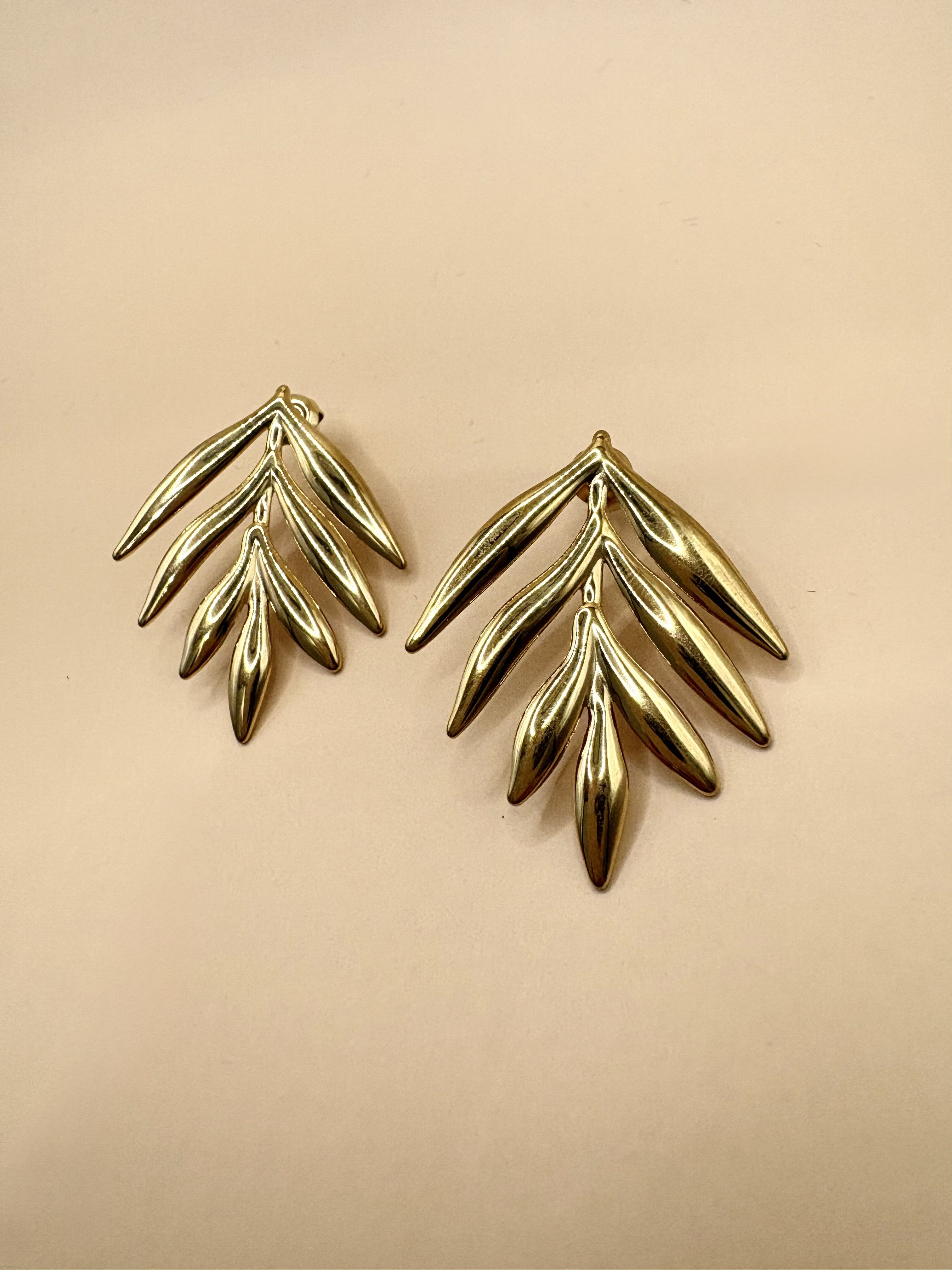 Aretes Olivos Dorados N12
