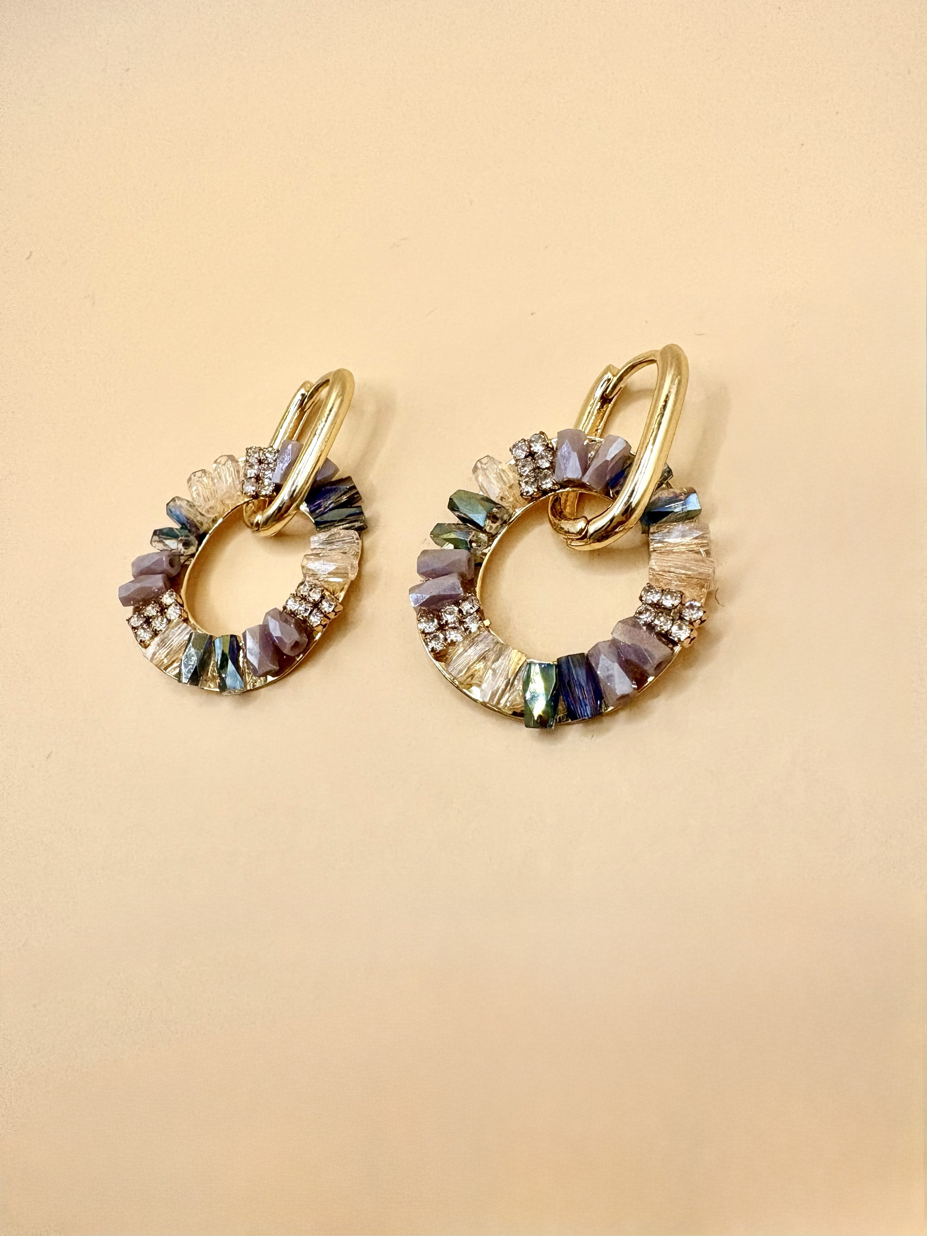 Aretes Circulares Tornasol N38