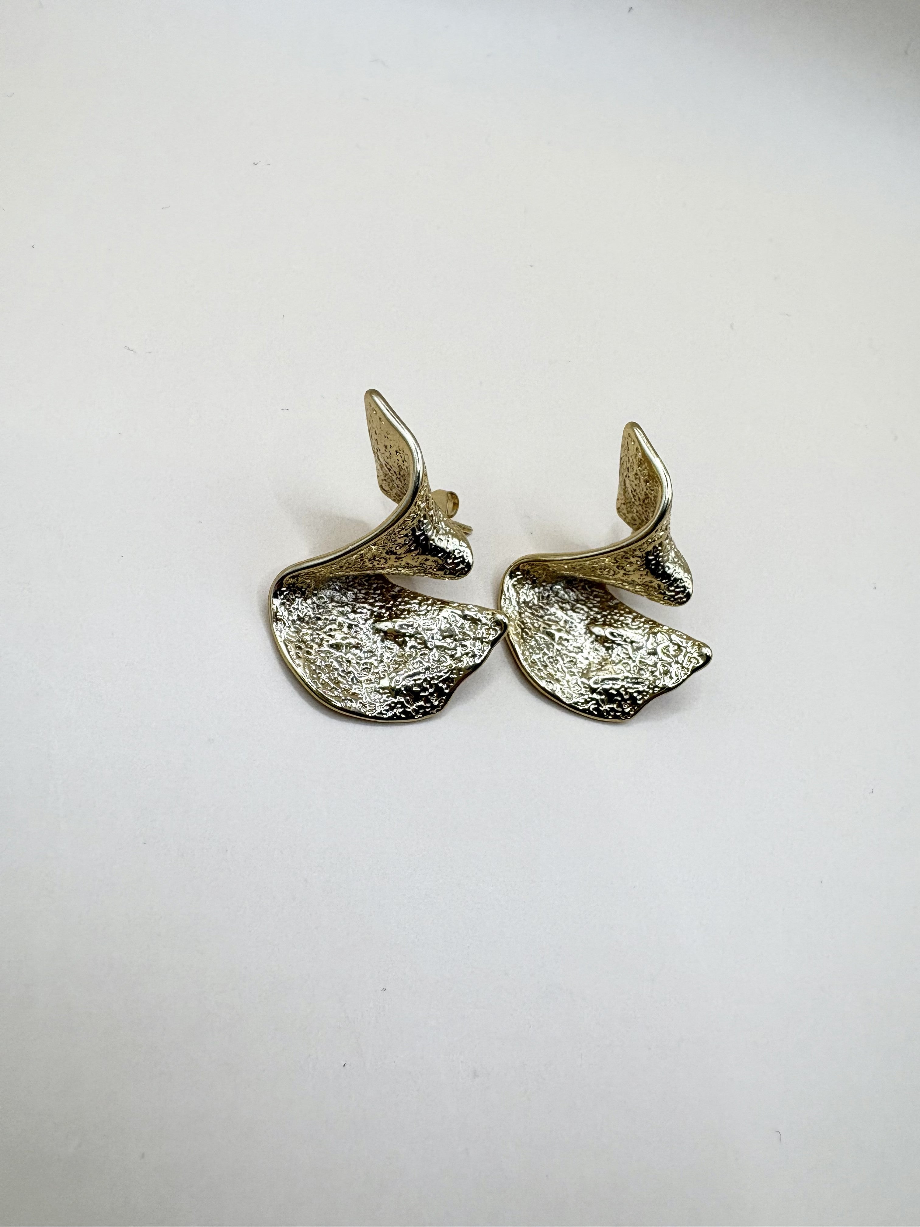 Aretes Onda Dorada N59
