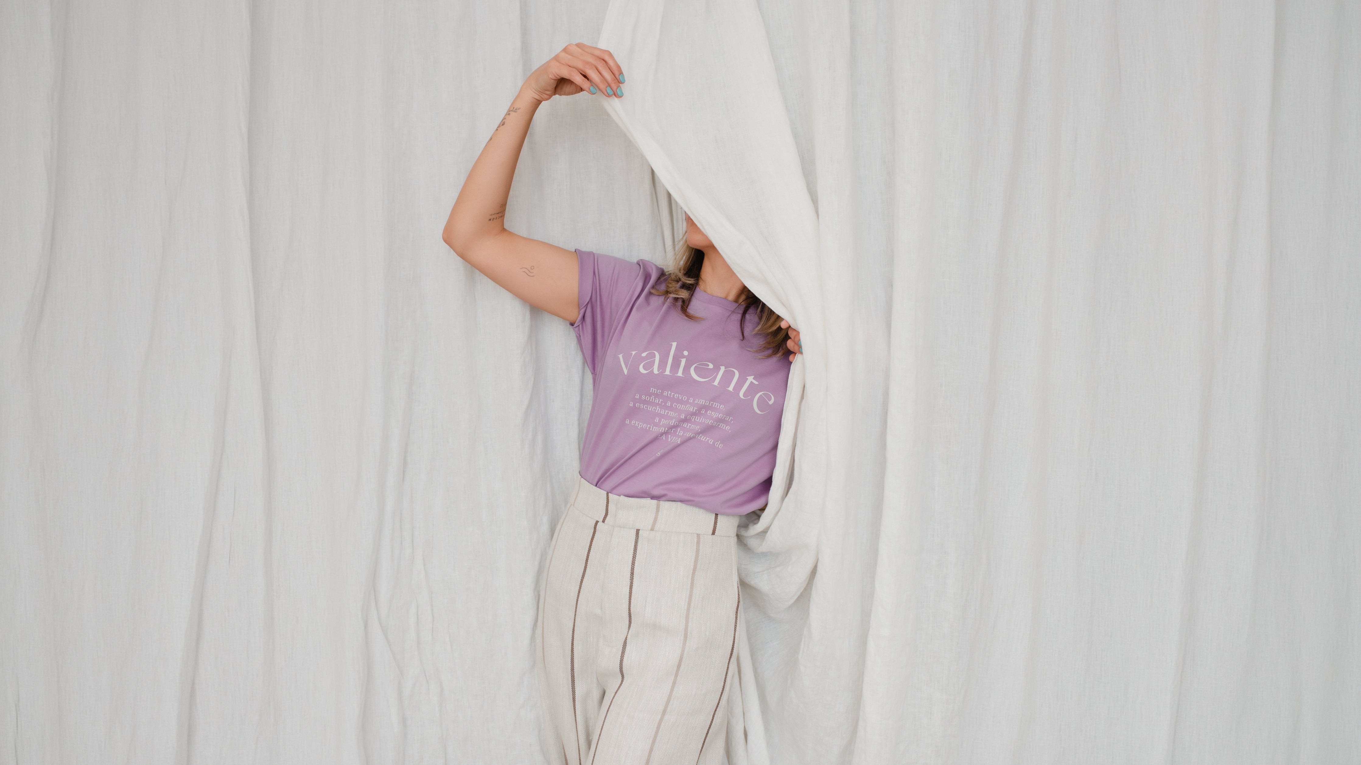 Playera Valiente Lavanda