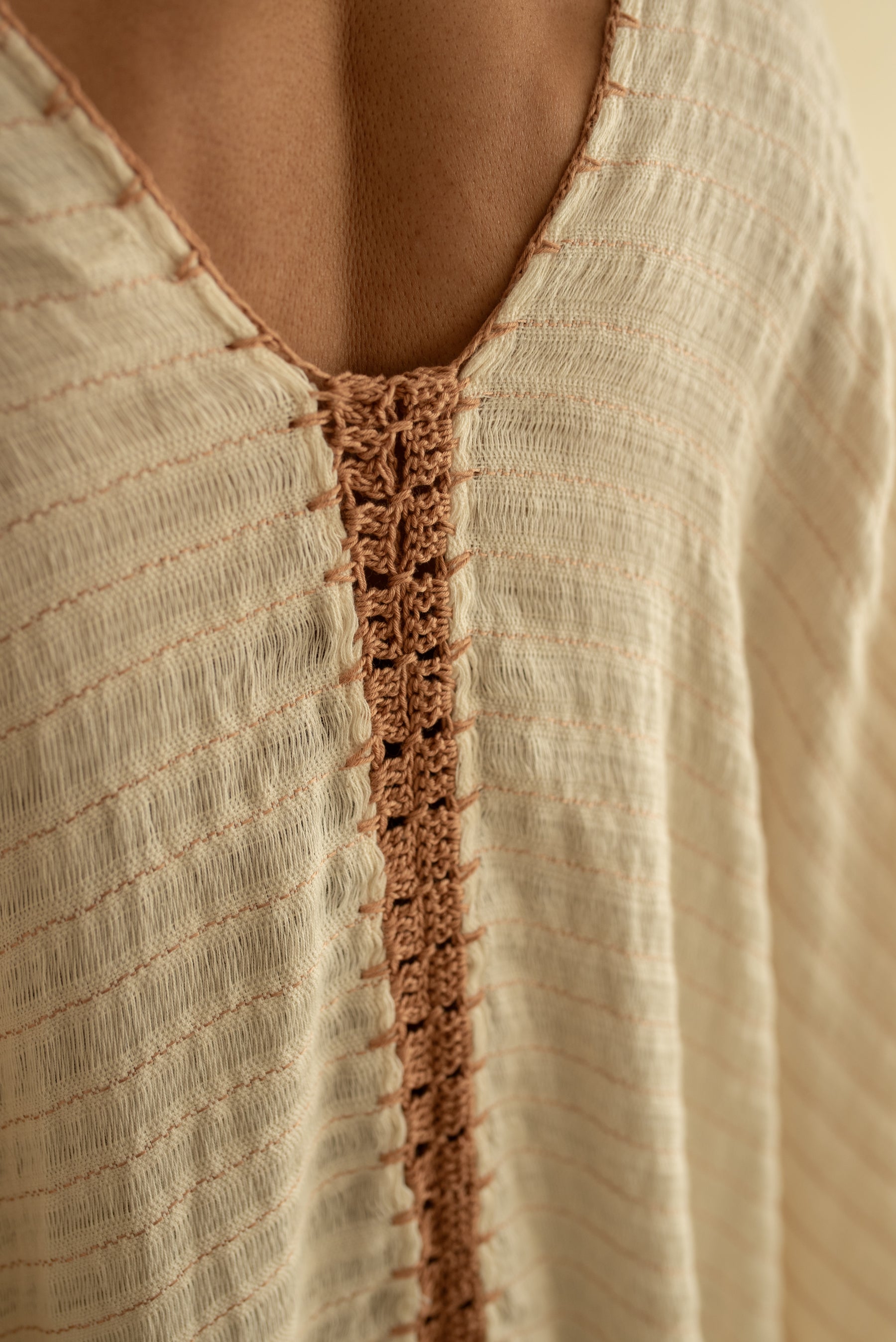 Martina Frayed Poncho