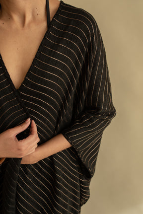 Martina Frayed Poncho