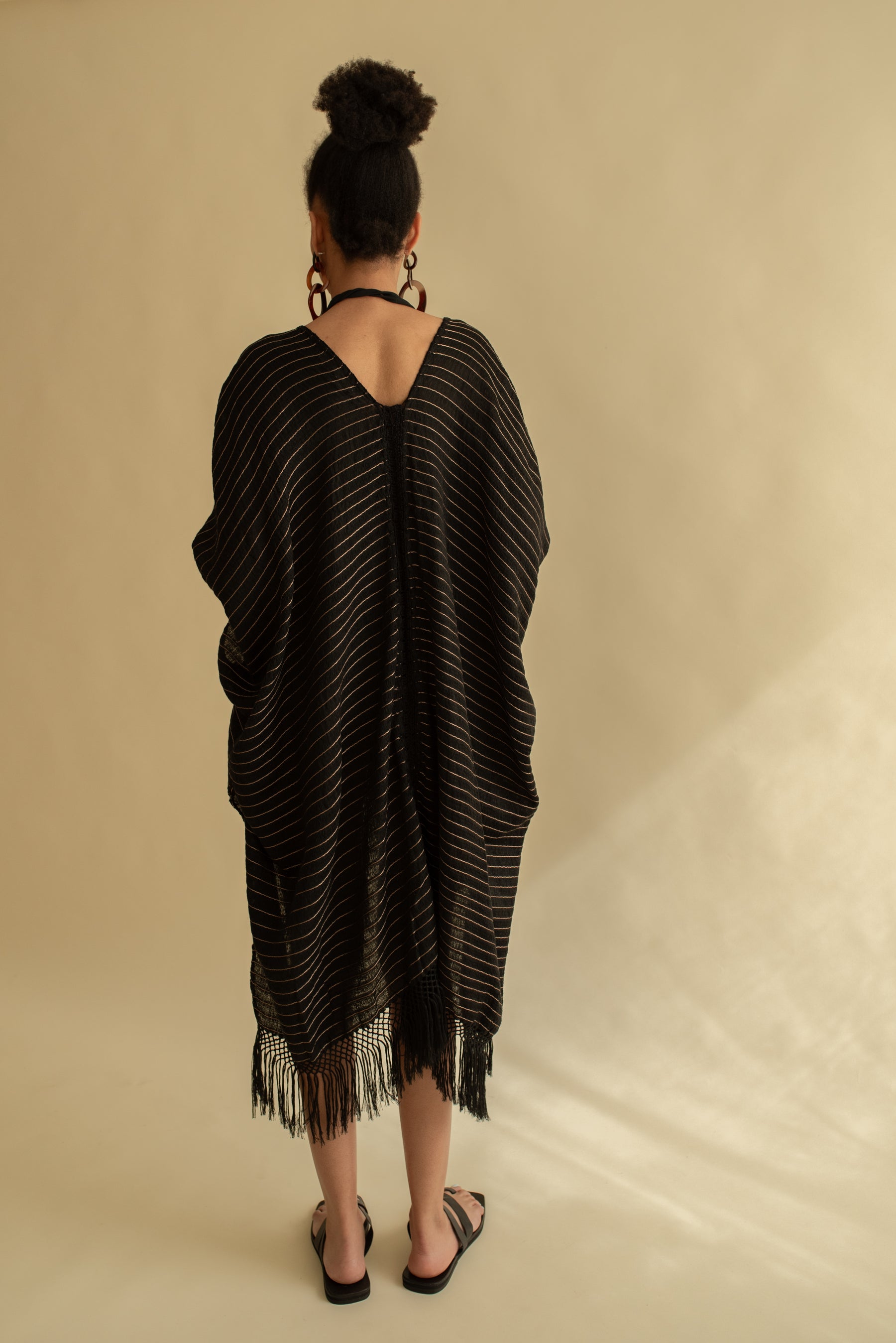 Martina Frayed Poncho
