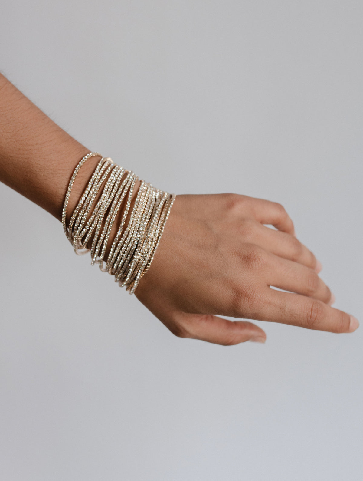 Pulseras de Brillo Doradas D2