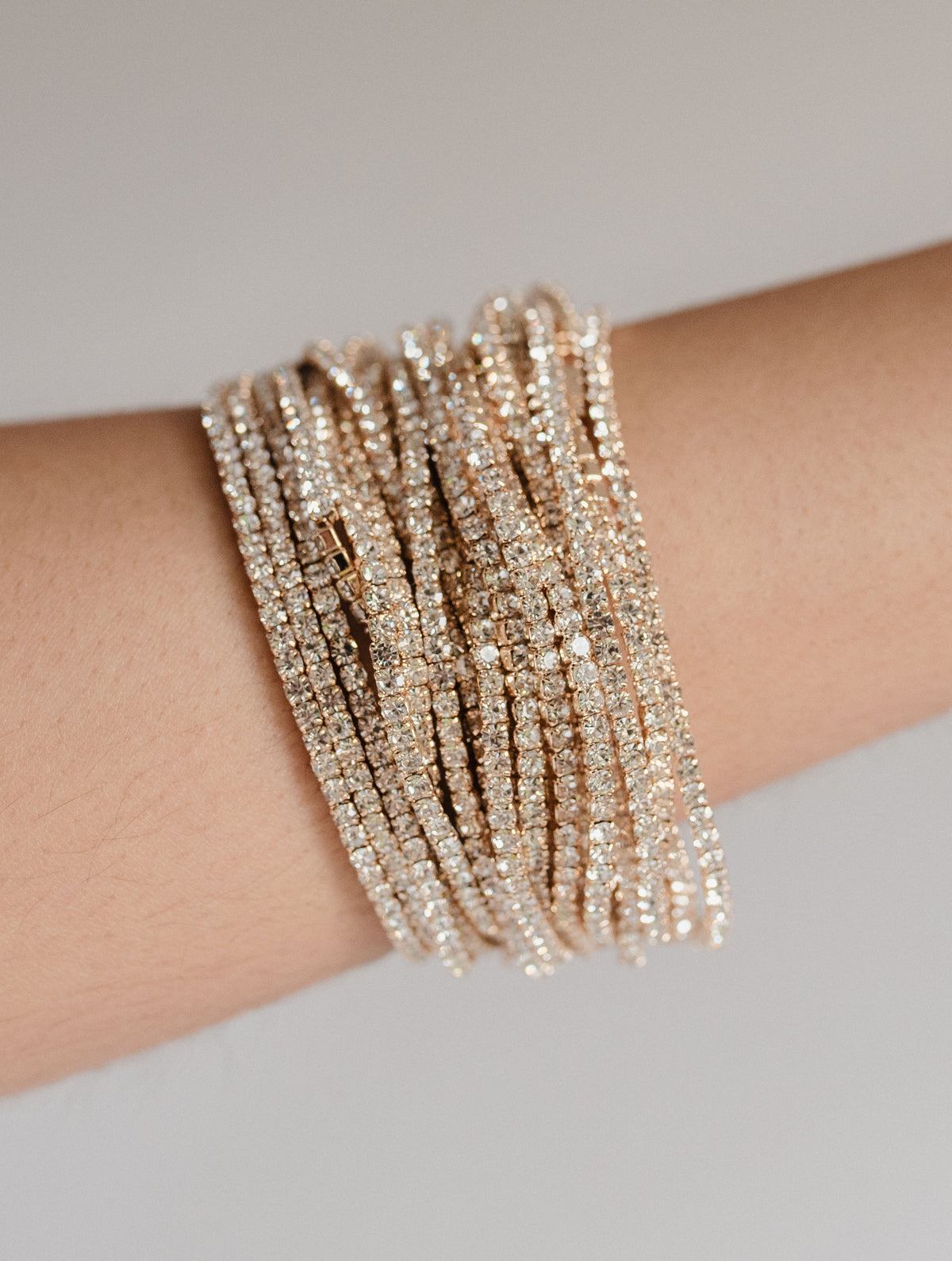 Pulseras de Brillo Doradas D2