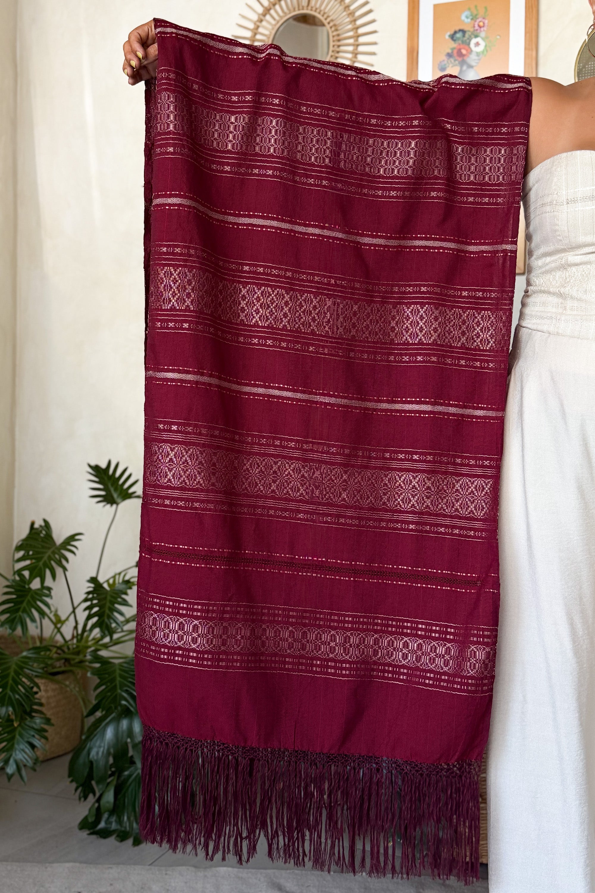 Regina Shredded Copper Bone Rebozo