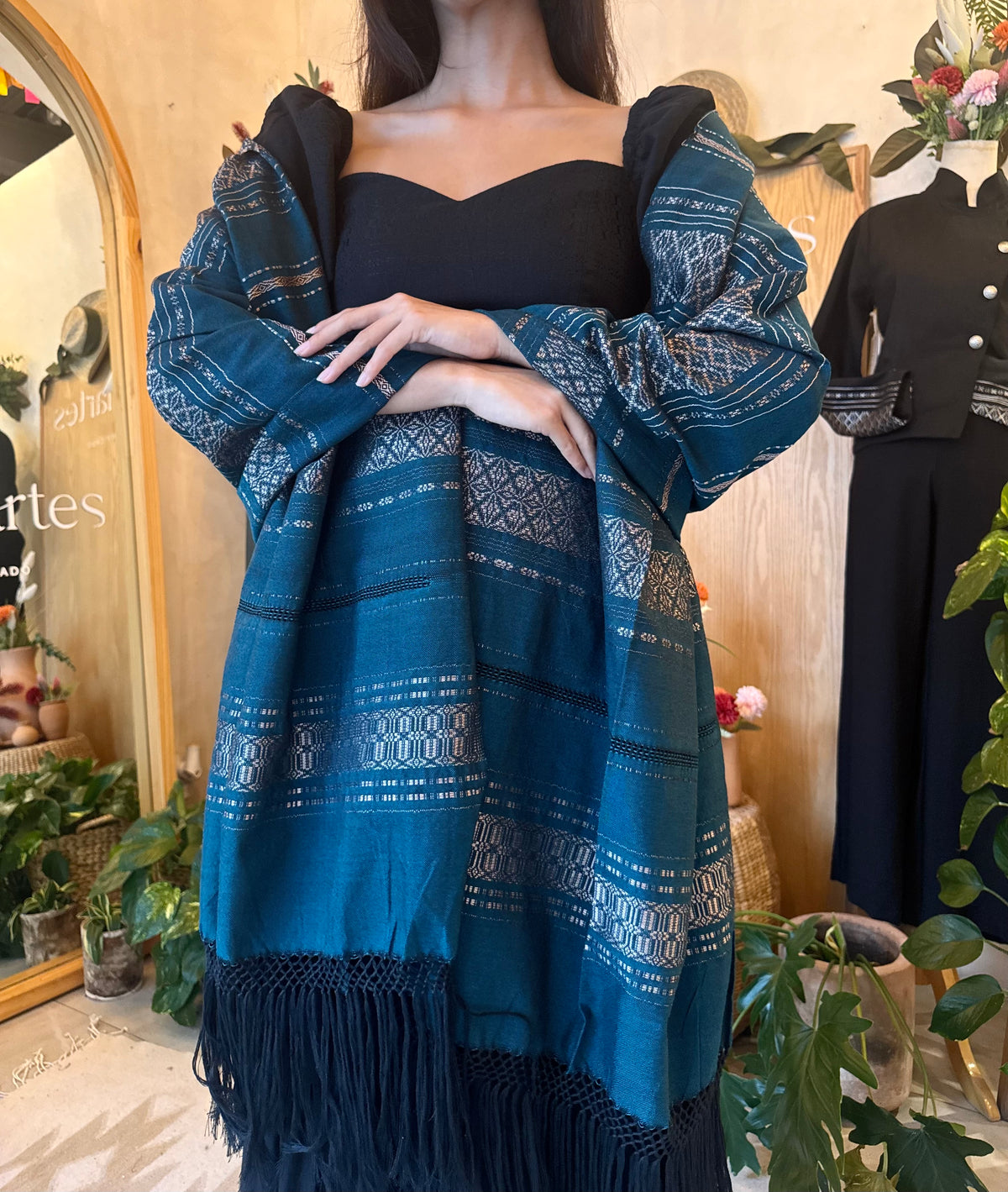 Rebozo Fino El Legado Turquesa