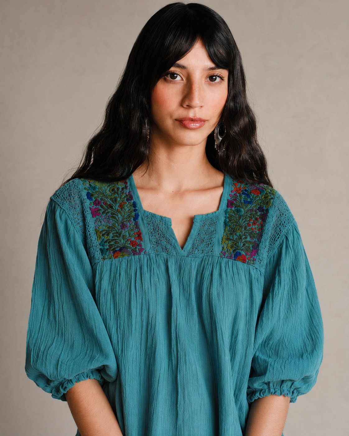 San Antonia blouse with sleeves