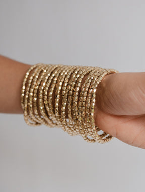 Set Pulseras Romanas Doradas D56