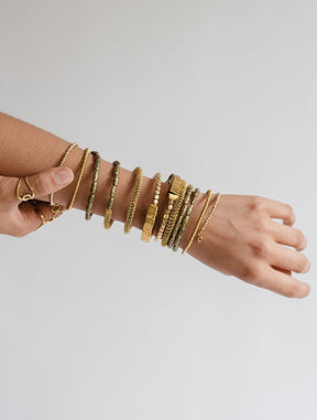 Set de Pulseras Espiral Doradas D52