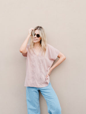 Mexicanartes Blusa Betaza Rosa