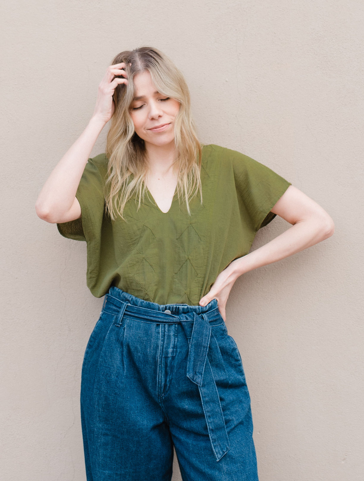 Mexicanartes Blusa Betaza Verde