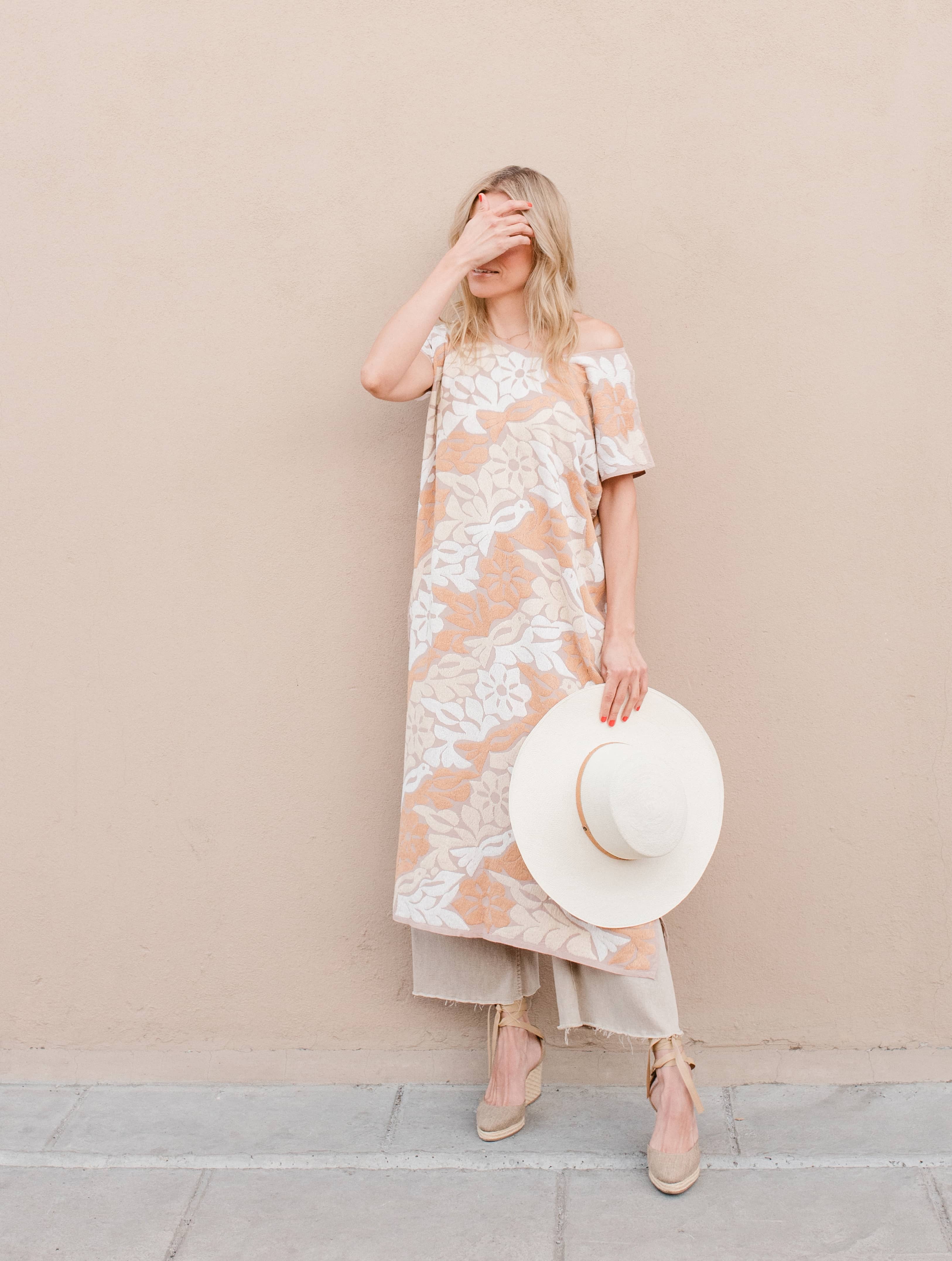 Jalapa Nude/Sand Huipil