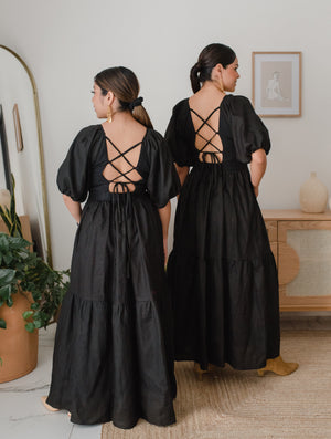 Mexicanartes Vestido Amanda Negro