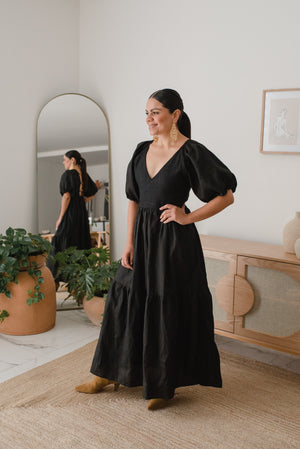 Mexicanartes Vestido Amanda Negro