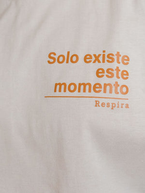 Mexicanartes Camiseta Solo Existe Este Momento/ Respira
