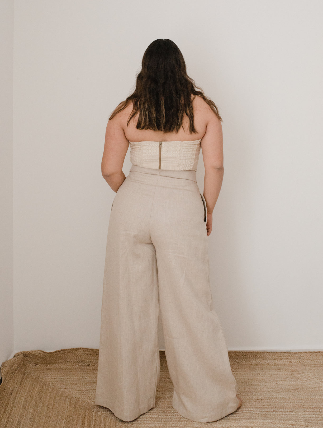 Mexicanartes Pantalón Paciencia de lino Marfil